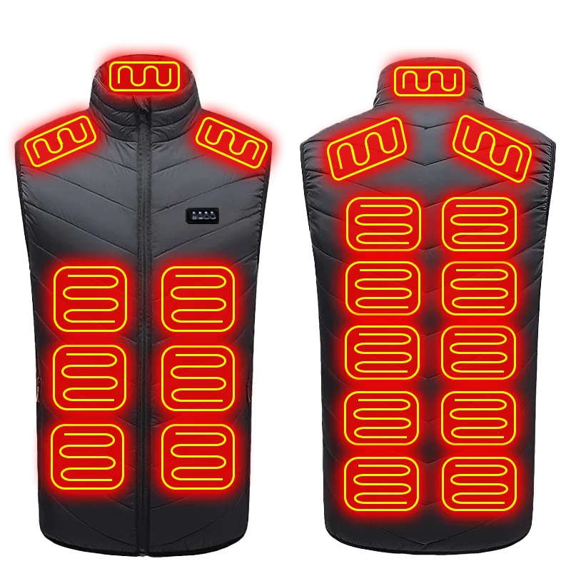 Chaleco Térmico Inteligente con 21 Zonas de Calor USB | Control de Temperatura Triple