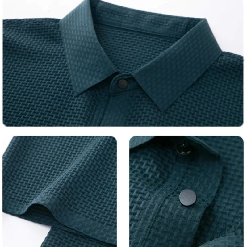 Polo Clásico con Textura Micro-Gofre Antiarrugas | Smart Casual