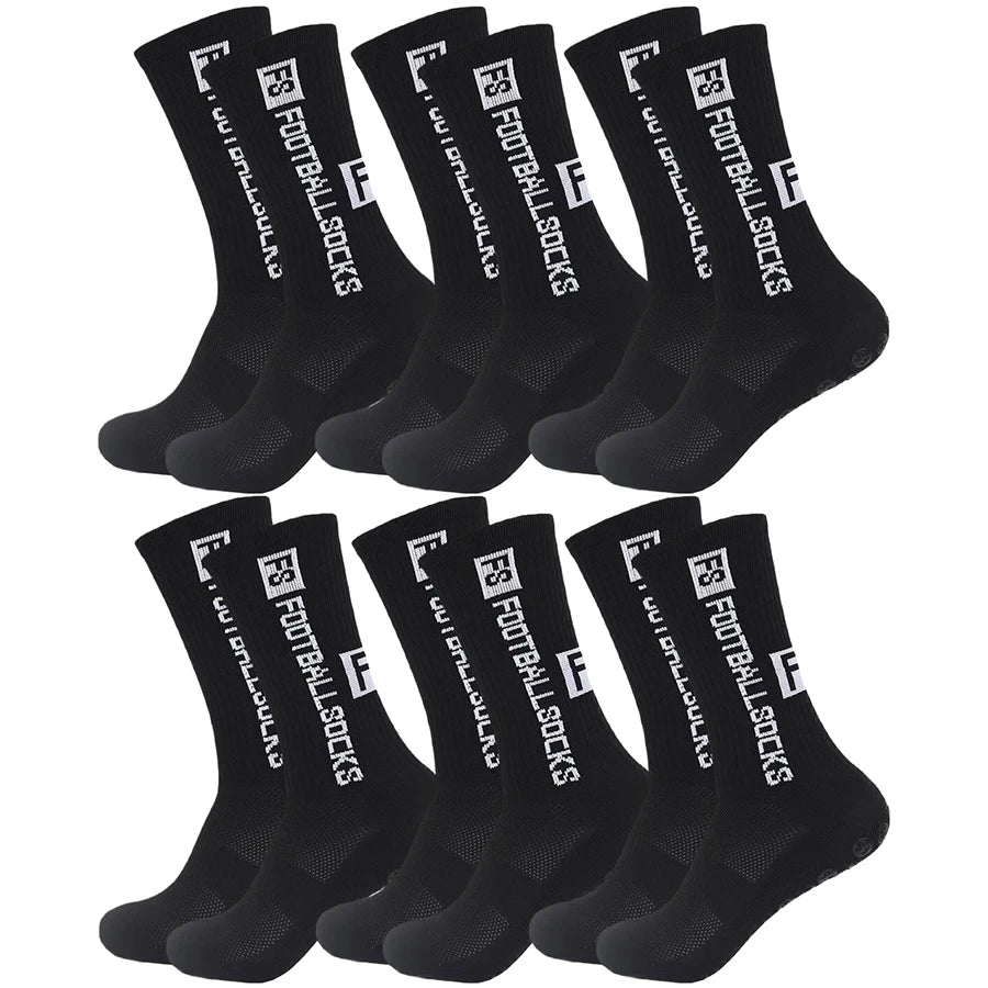 Pack de Calcetines Técnicos Antideslizantes para Fútbol y Deporte (3 o 6 Pares)