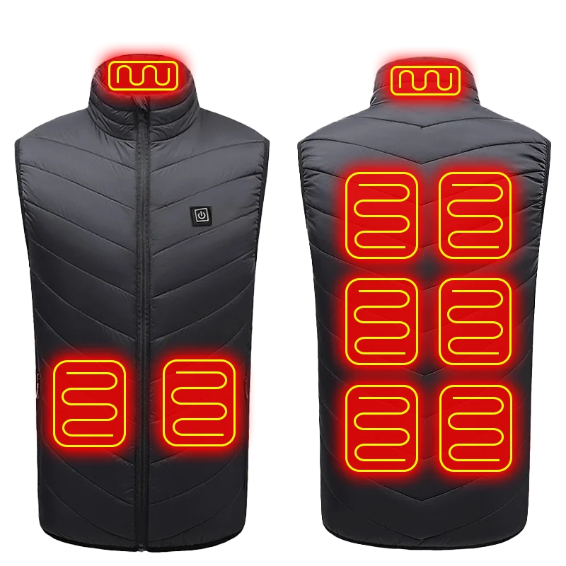 Chaleco Térmico Inteligente con 21 Zonas de Calor USB | Control de Temperatura Triple