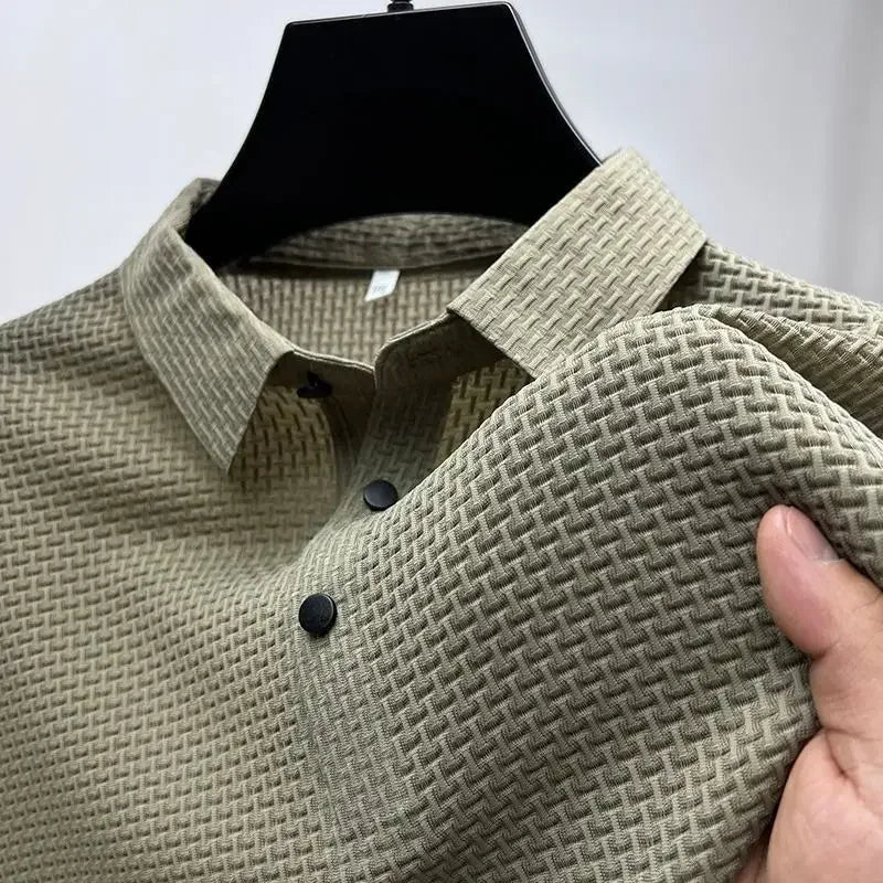 Polo Clásico con Textura Micro-Gofre Antiarrugas | Smart Casual