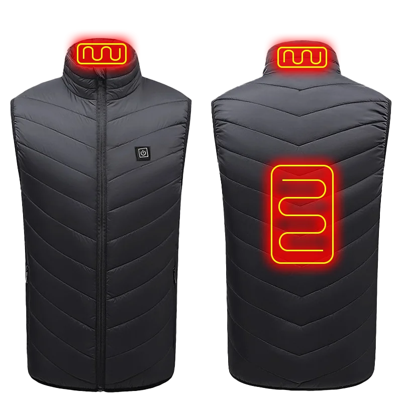 Chaleco Térmico Inteligente con 21 Zonas de Calor USB | Control de Temperatura Triple
