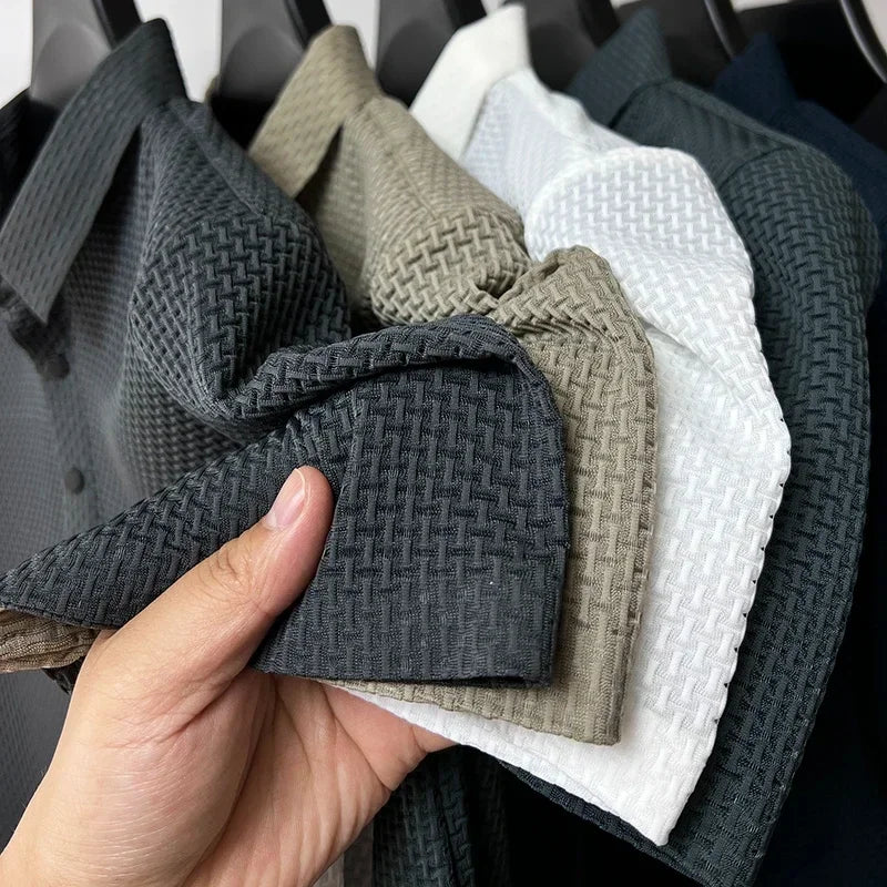 Polo Clásico con Textura Micro-Gofre Antiarrugas | Smart Casual